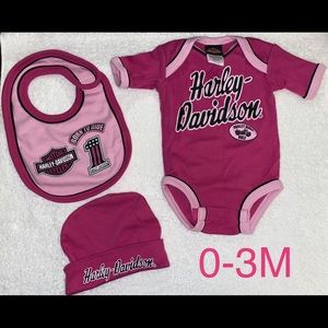 Harley Davidson Onesie Set